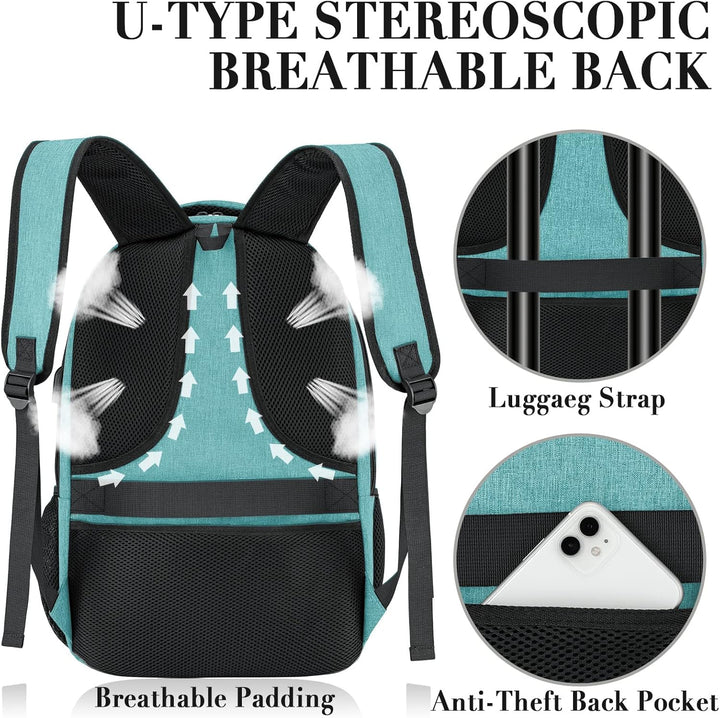 BIKROD Rucksack Herren und Damen, Schulrucksack Jungen Mädchen Teenager, Wasserdicht Rucksack | 17.3