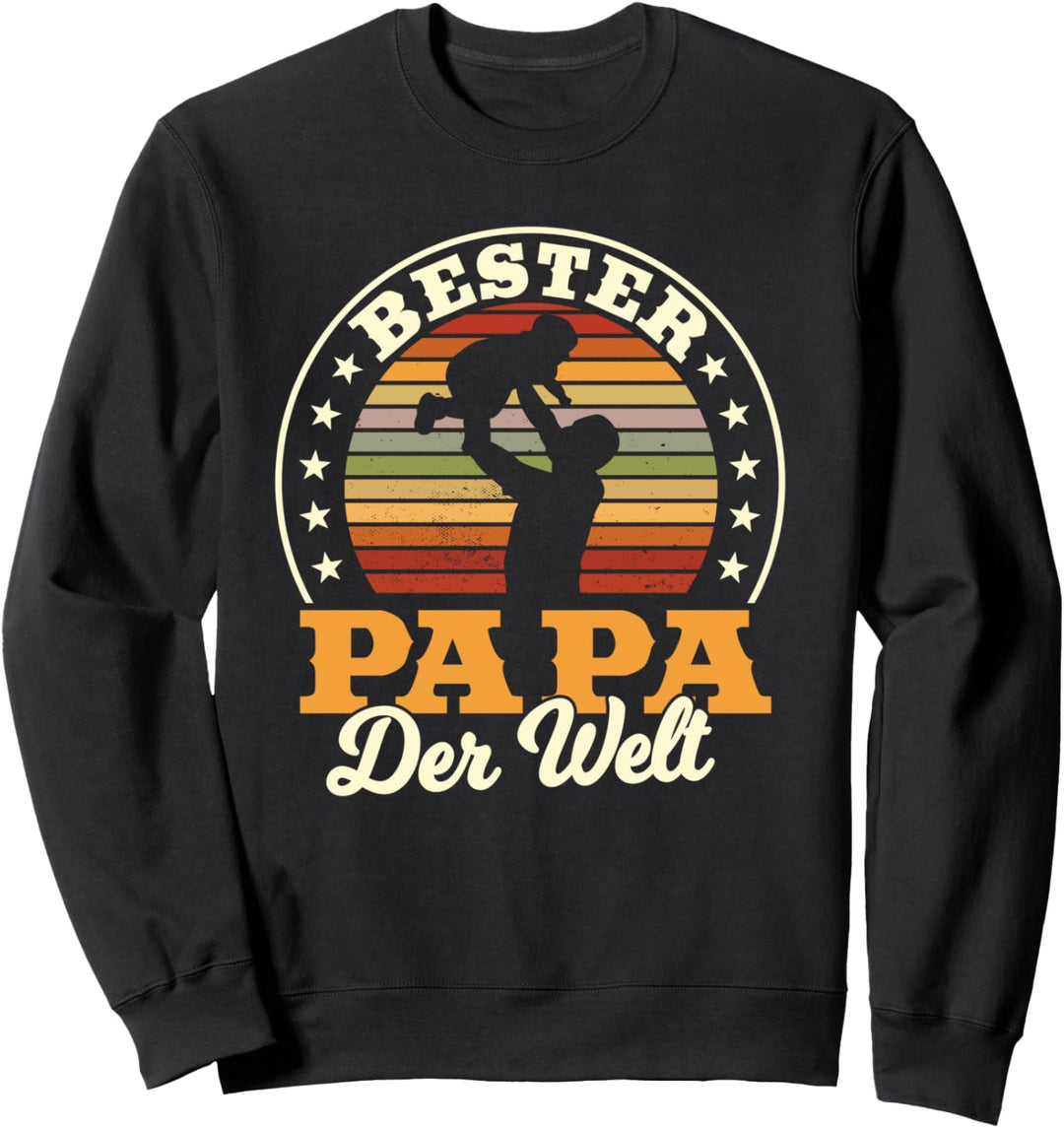 Bester Papa der Welt, Vater Kinder Motiv, Vatertag Sweatshirt