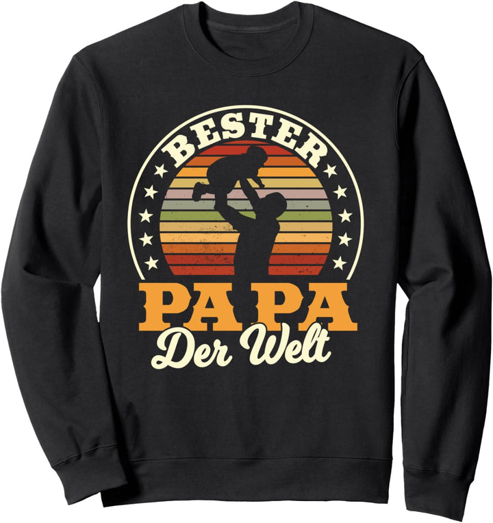 Bester Papa der Welt, Vater Kinder Motiv, Vatertag Sweatshirt