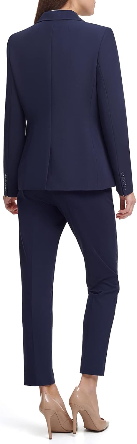 Tommy Hilfiger Damen Arbeitsjacke EIN-Knopf-Blazerjacken Blazer, Mitternacht/Ausflug, einfarbig (Mid