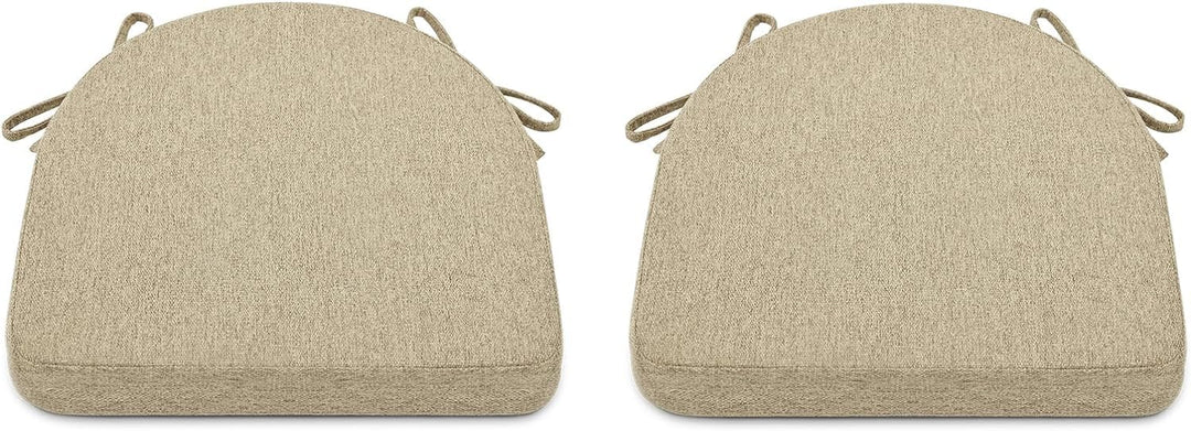 TANYOO 2er Set Sitzkissen Stuhl Waschbares Stuhlkissen mit Bindeband 43 * 41cm Rutschfestes Sitzpols