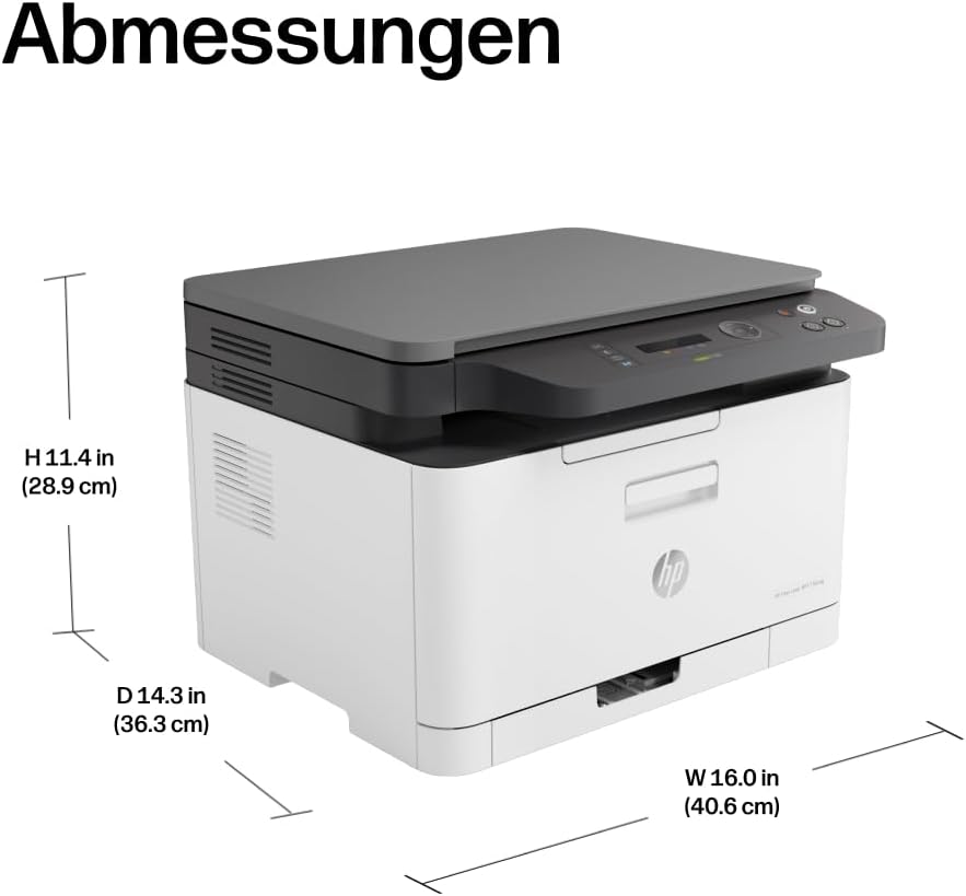 HP Color Laser 178nwg Multifunktions-Farblaserdrucker (Drucker, Scanner, Kopierer, WLAN, Airprint),