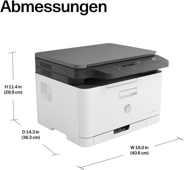 HP Color Laser 178nwg Multifunktions-Farblaserdrucker (Drucker, Scanner, Kopierer, WLAN, Airprint),