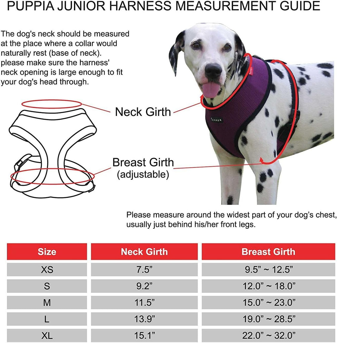Puppia Junior - Hundegeschirr für kleine Hunde - leicht und super weich - Auch als Welpengeschirr ve