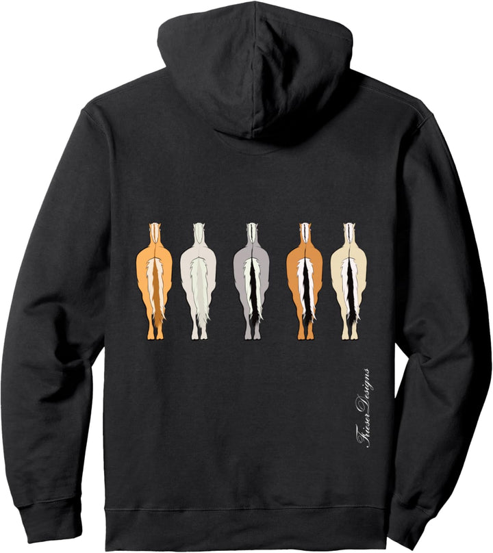 Fjord Falben Rotfalbe, Graufalbe Norwegisches Fjordpferd Pullover Hoodie
