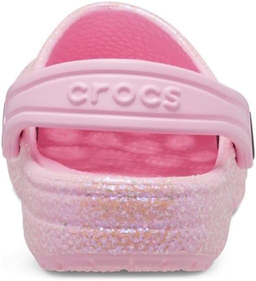 Crocs Unisex Kinder Classic Glitter Clog K 20/21 EU Rosa, 20/21 EU Rosa