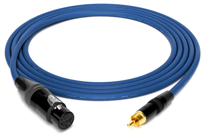 enoaudio Mogami 2534 Quad Professionel Studio Kabel | Neutrik Gold XLR female - Cinch RCA | HiFi, Bl