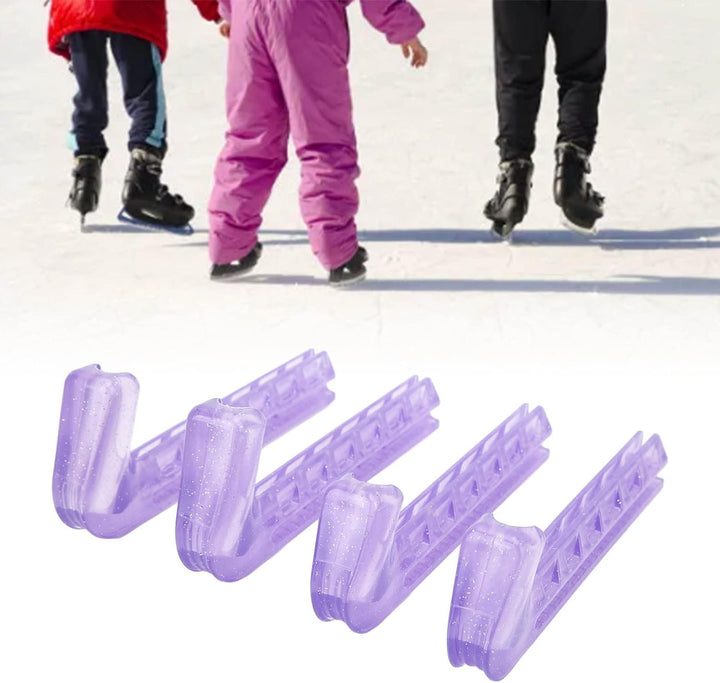 Zerodis Schlittschuh-Klingenschutz, Schlittschuh-Schutzfeder-Design für Hockey-Schlittschuhe Violett