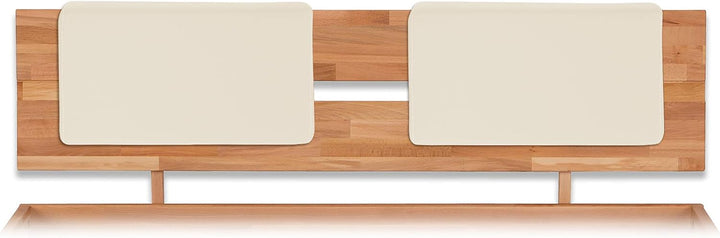 Bubema Polster-Steckkissen für Bettkopfteil, 2er-Set, für viele gängige Betten, Farbe: Ivory, Ivory