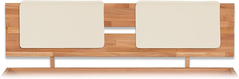 Bubema Polster-Steckkissen für Bettkopfteil, 2er-Set, für viele gängige Betten, Farbe: Ivory, Ivory