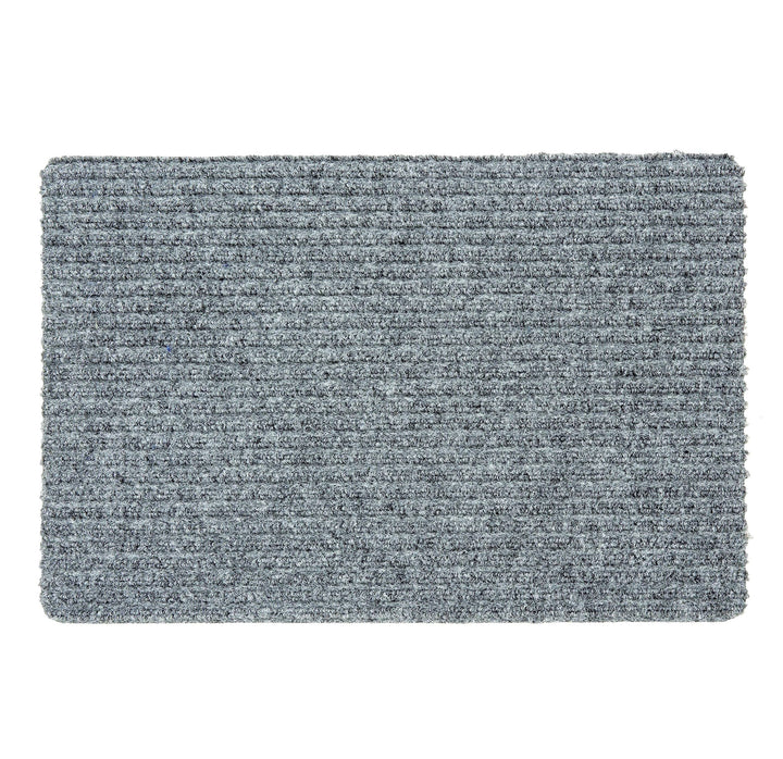 Astra Fussmatte innen Silber Schmutzfangmatte rutschfest – Türmatte 40x60 cm wasserabweisend – Rib L