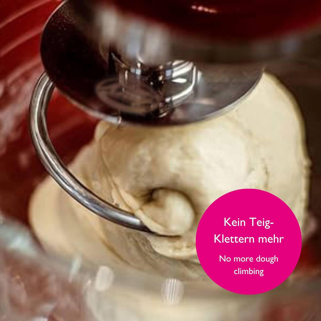 Kitty Professional Knethaken 'Teigpeitsche' Edelstahl kompatibel mit Kitchen Aid Küchenmaschine 4,3/