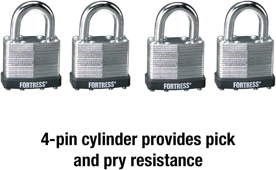 Master Lock 1803Q Vorhängeschloss, 4 Stück 4 Pack, Keyed-Alike, 4 Pack, Keyed-Alike