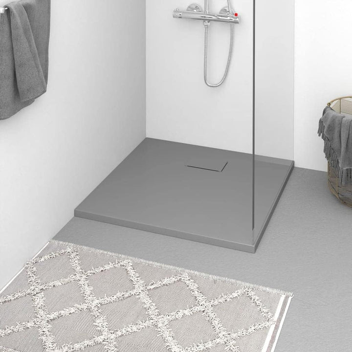 vidaXL Duschwanne SMC Grau 90x90cm