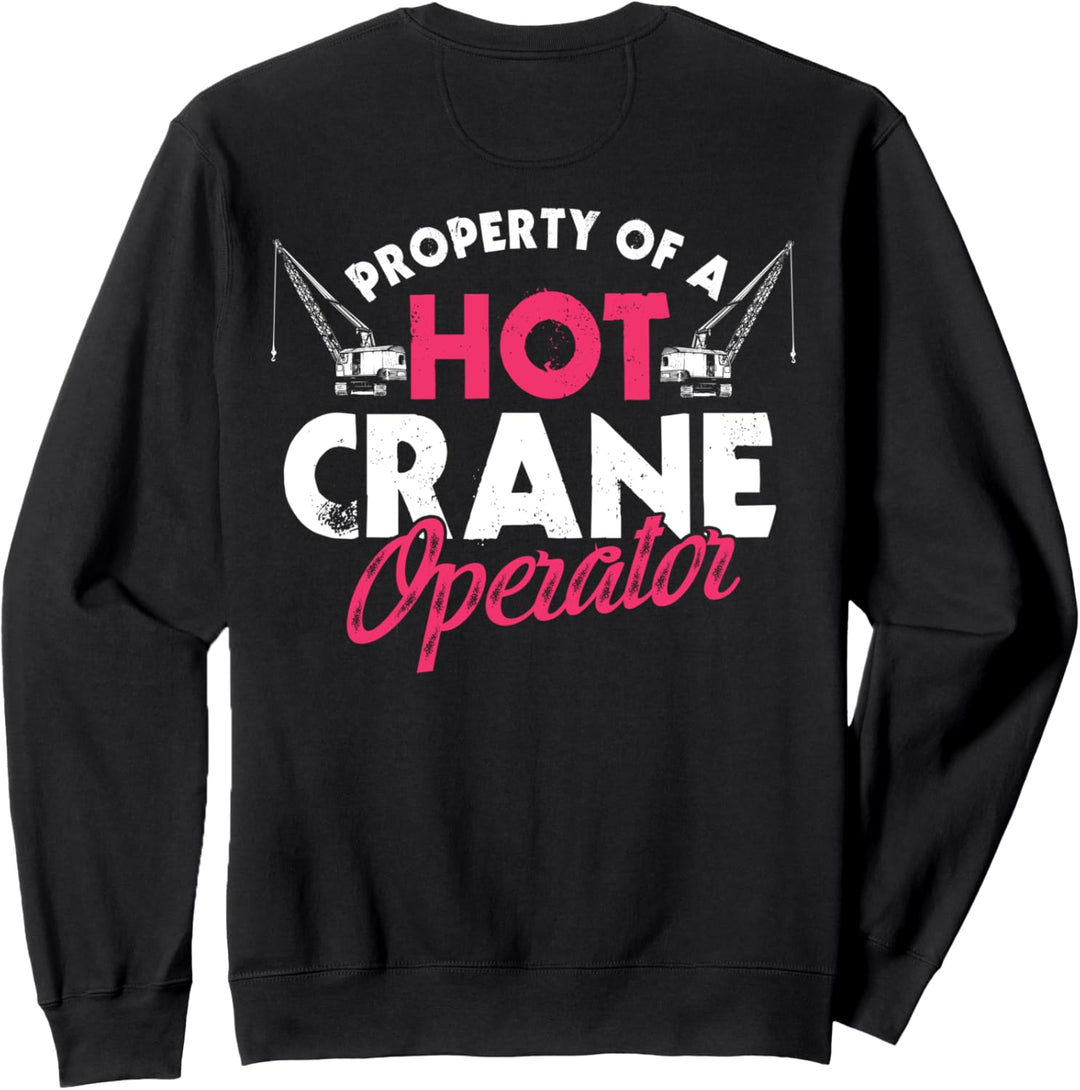 Kranführer Geschenke Design auf der Rückseite der Kleidung Sweatshirt