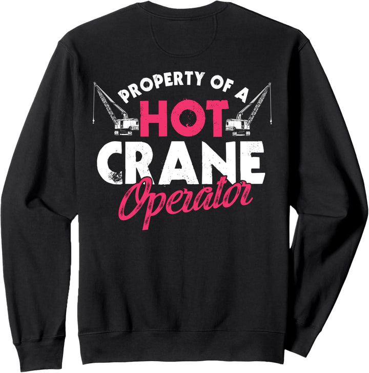 Kranführer Geschenke Design auf der Rückseite der Kleidung Sweatshirt