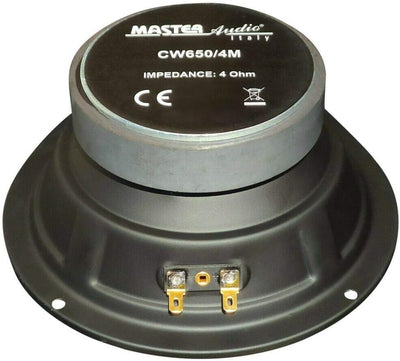 1 MIDRANGE MASTER AUDIO CW650/4M Lautsprecher 16,50 cm 165 mm 6,5" Durchmesser 150 watt rms 300 watt