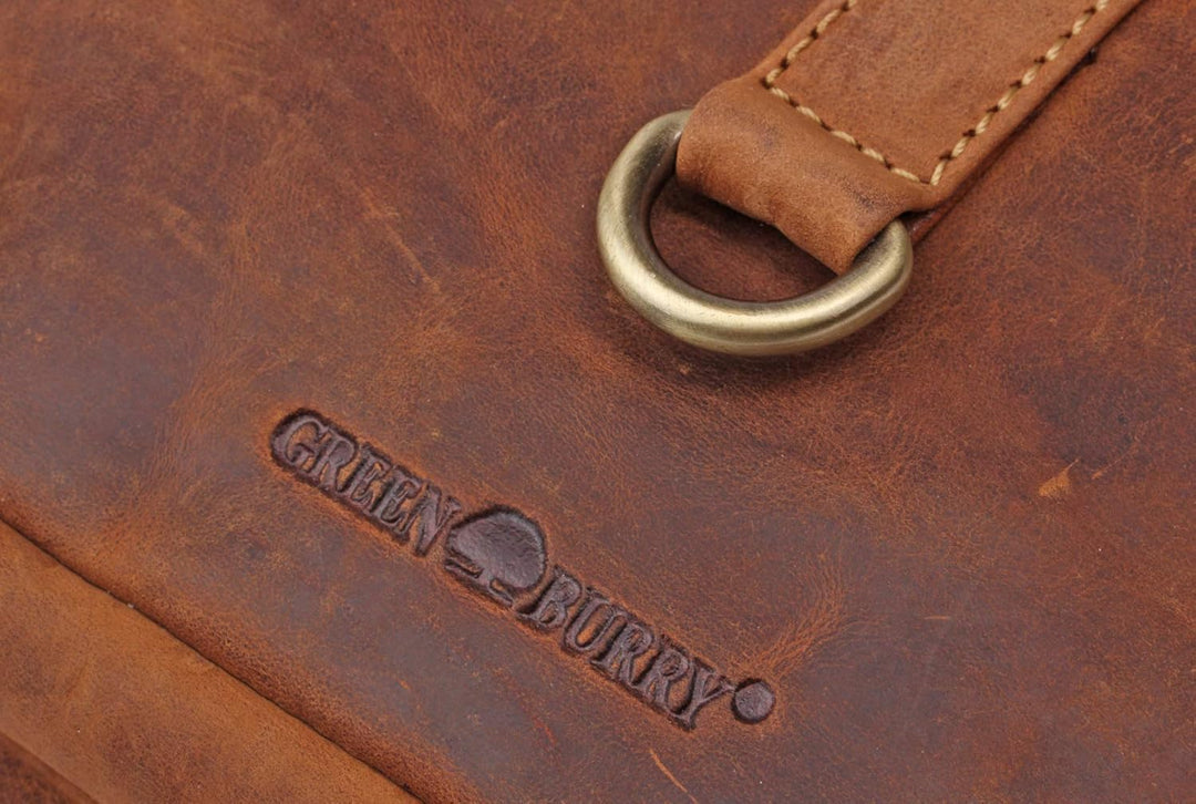 Greenburry Vintage Body-Crossover Bag-1 1613, Umhängetasche Brown, Brown