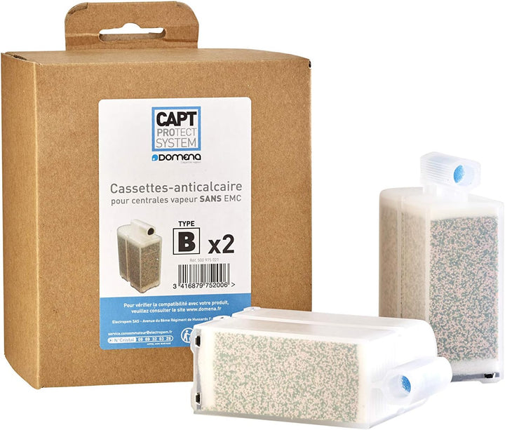 Domena Pack 2 Kassetten Antikalk TYP B transparent Durchscheinend Typ B, Durchscheinend Typ B