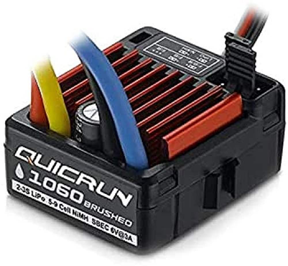 HobbyWing 30120201 QuicRun 1060 60A Automodell Brushed Fahrtregler Black