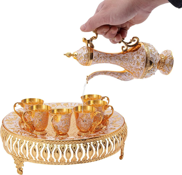 8-Teilig Teeservice Set Europäisch Porzellan,Kaffeetasse und Teeservice Set,für Teetisch Dekoration