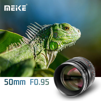 Meike 50 mm f0.95 Standard Aperture Manual Focus Fixed Lens APS-C Compatible with Sony E-Mount Mirro