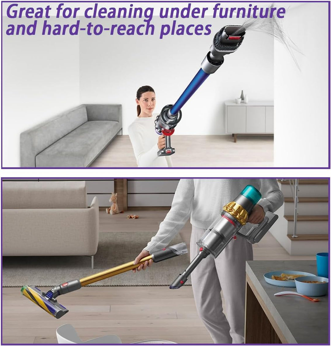 Schnellspanner Verlängerungsrohr kompatibel mit Dyson V7 V8 V10 V11 V15 – 72cm Ersatz Teleskoprohr A