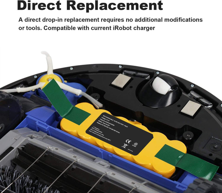ARyee 14.4V 5000mAh NI-MH Akku Kompatibel mit iRobot Roomba 510 530 531 532 533 540 545 550 552 560