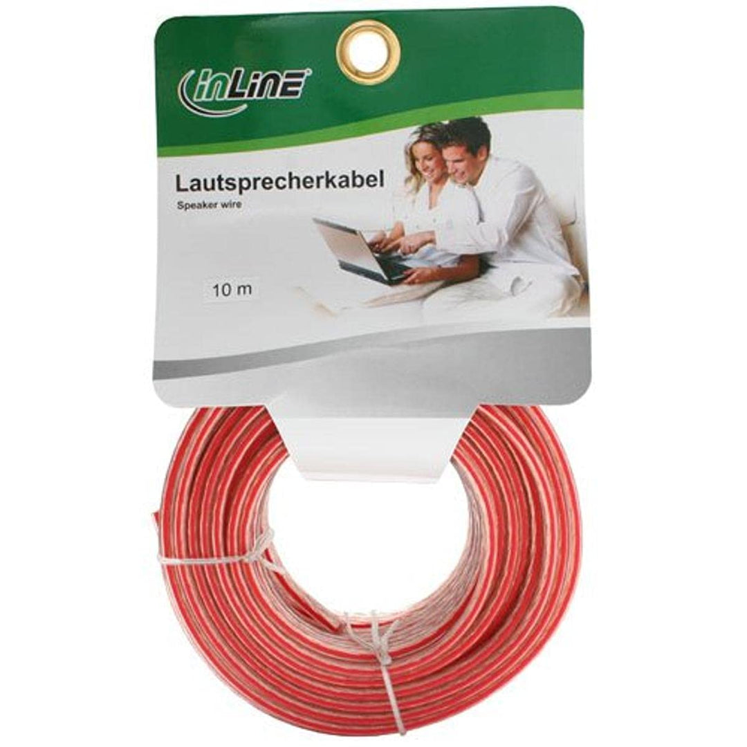 InLine Lautsprecherkabel, 2x 2,5mm², CU, transparent, 10m