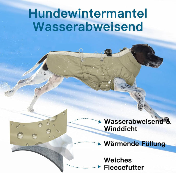 Hundemantel Winter, Warm Hundemantel Fleece, Ärmellose Hundejacke Grosse Hunde, Hundebekleidung Outf