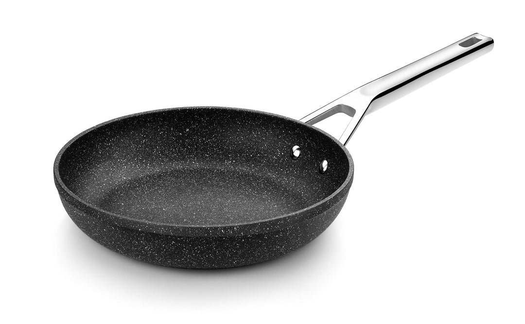 Monix Mineral - Bratpfanne 18 cm aus geschmiedetem Aluminium mit Antihaftbeschichtung, Steinart, PFO