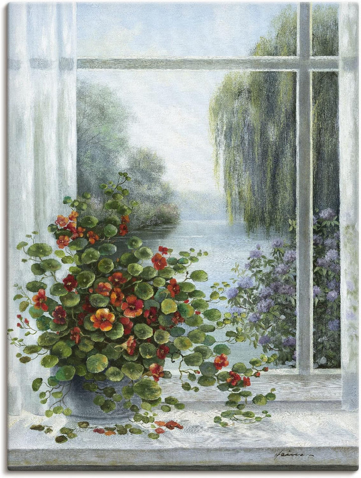 ARTland Leinwandbilder Wandbild Bild auf Leinwand 60x80 cm Stillleben Arrangements Botanik Malerei G