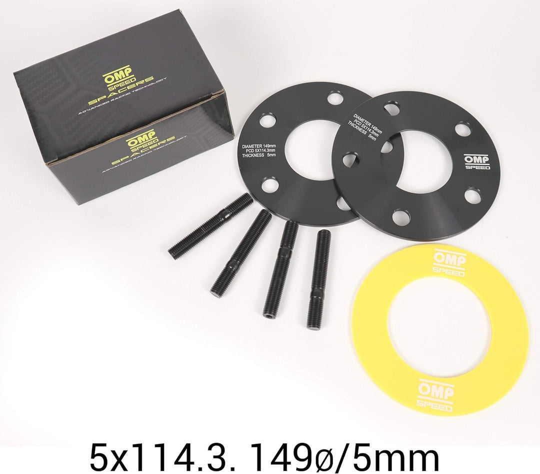 OMP SPEED SET ABSTANDHALTER OMP 5MM 5X114.3 64.1 M12X1.5 5x114.3 64.1 5mm, 5x114.3 64.1 5mm