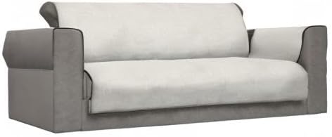 Italian Bed Linen CD-COMFORT-PANNA-3P Komfort-Antigleiten-Sofa-Decke,3 Plätze, Creme 3 Plätze Creme,