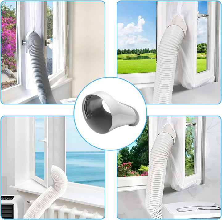 Klimagerät Fensteradapter, Mobile Klimaanlage Fensteradapter, Abluftschlauch-Kit, Fenster Adapter, K