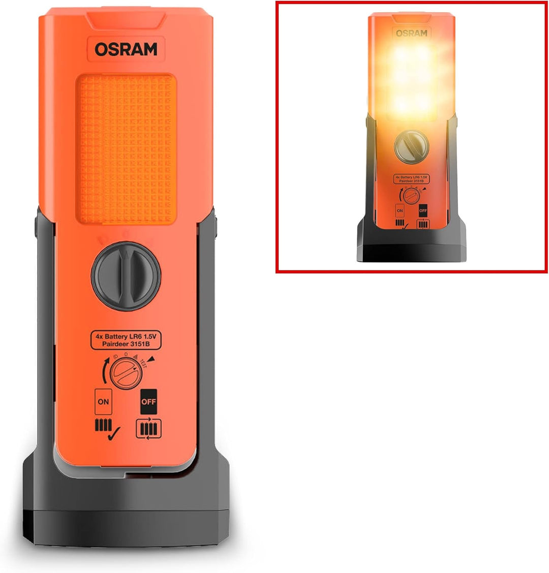 Osram LEDguardian TRUCK FLARE Signal TA19, aufstellbare LED Warnleuchte für LKW, Bus, Fahrzeuge über
