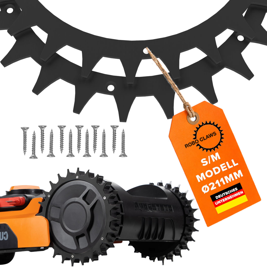 ROBO CLAWS Mähroboter Rasenroboter Spikes Traktionsverbesserung für Worx Landroid Plus Modelle Premi