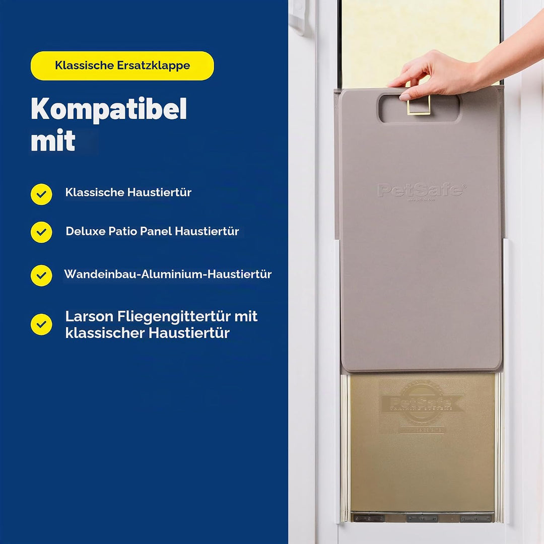 PetSafe Ersatzklappe für Haustierklappen Transparentes Vinyl L, Transparentes Vinyl L