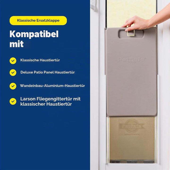 PetSafe Ersatzklappe für Haustierklappen Transparentes Vinyl L, Transparentes Vinyl L