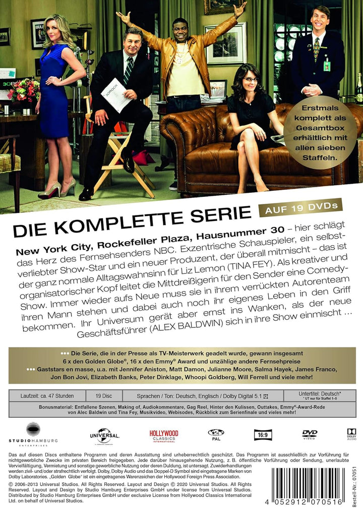 30 Rock - Die komplette Serie auf 19 DVDs, DVD