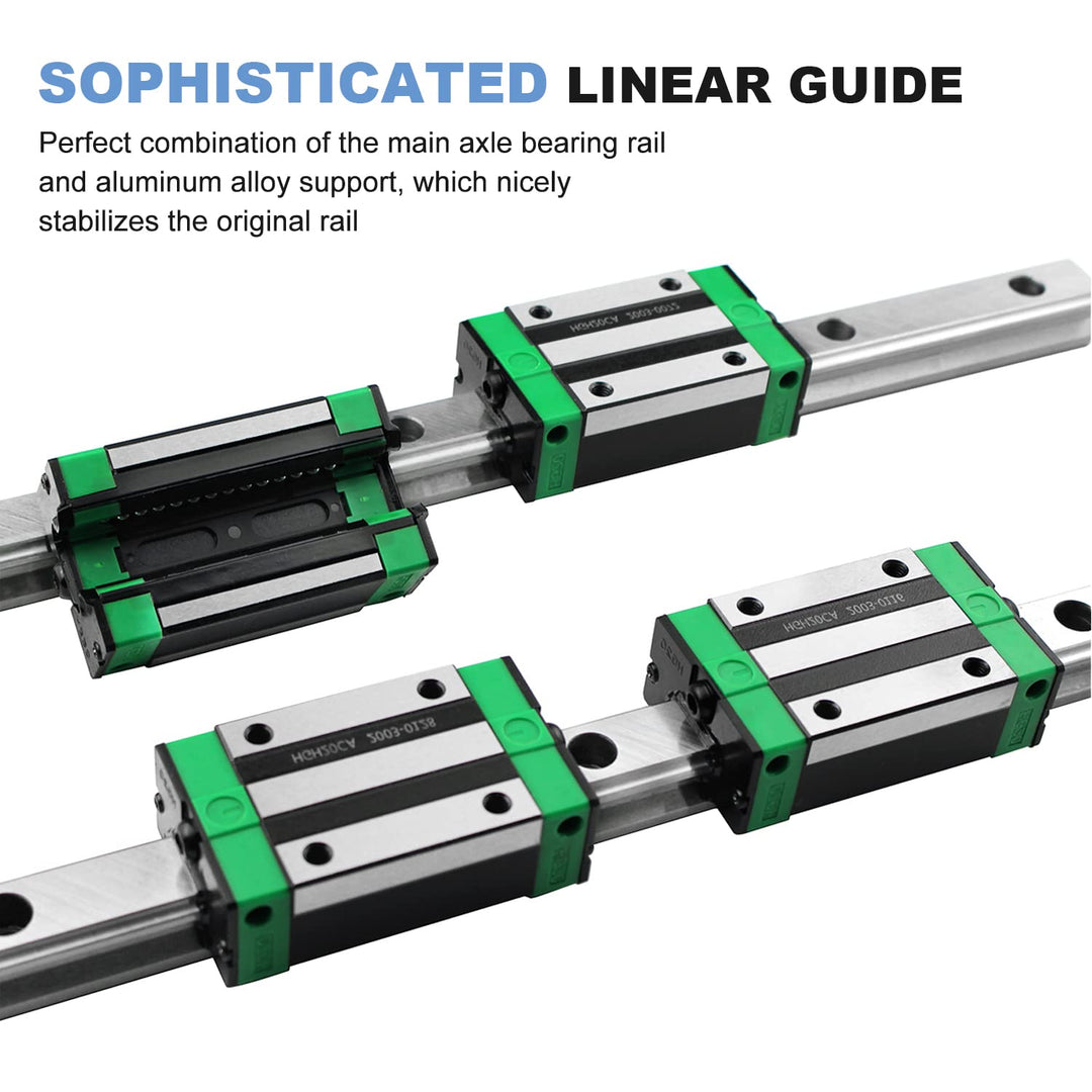 CNCMANS HGR20 Linearführung Linearschiene 2Stück HGR20-300mm Führungsschiene mit 4Stück Hohe Präzisi