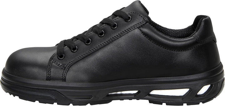 ELTEN Sicherheitsschuhe Noel XX10 Black Low ESD S2, Damen und Herren, Leder, Stahlkappe, leicht, spo