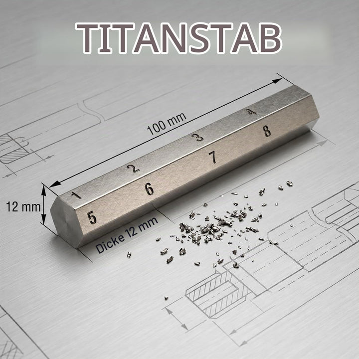 Titan nummerierte Hexagon-Brieftasche aus Krypto-Seed-Phrase-Speicherung, stanzbar oder ätzbar, für
