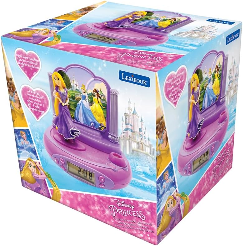 Lexibook, Disney Princess, Projektor-Radiowecker, RP515DPLXB