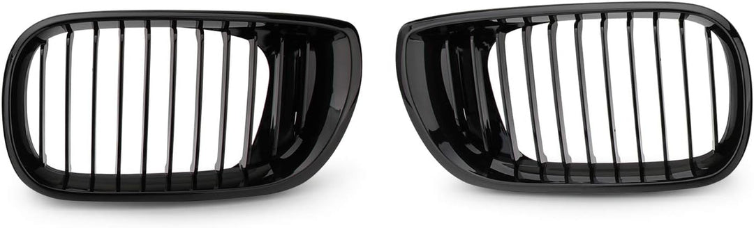 Kühlergrill Nieren Doppelsteg Kühlergrill E46 (Glanz Schwarz) -Twilight Garage Auto, E46