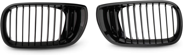 Kühlergrill Nieren Doppelsteg Kühlergrill E46 (Glanz Schwarz) -Twilight Garage Auto, E46