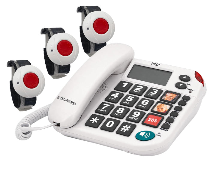 PRO (Weltneuheit) Silence SOS Technik/SOSParam.einstellb./2026er Modell Haus Notruf Seniorentelefon