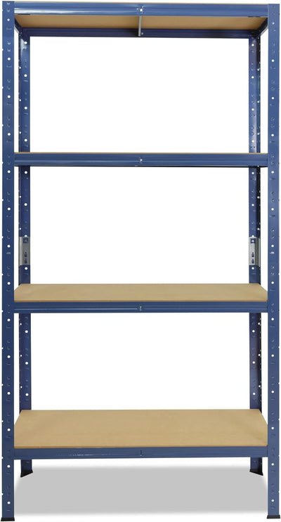 shelfplaza® 180x23x60cm Home Schwerlastregal blau/Metallregal mit 4 Böden/Kellerregal Metall, Garage