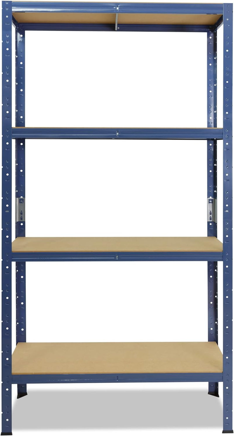 shelfplaza® 180x23x60cm Home Schwerlastregal blau/Metallregal mit 4 Böden/Kellerregal Metall, Garage