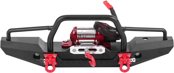 RC-Frontstossstange, Aluminiumlegierung mit Seilwinde für Traxxas TRX-4 Car Crawler Upgrade-Teil Gro